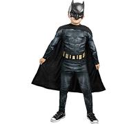 Funidelia | Déguisement Batman - Justice League 100% Officielle pour garçon Taille 5-6 Ans The Dark Knight : Le Chevalier Noir, Super héros, DC Comics - Couleur: Multicolore
