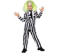 FUNIDELIA Déguisement Beetlejuice garçon - Déguisement pour garçon et accessoires pour Halloween, carnaval et fêtes. 5-6 ans