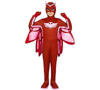 Funidelia | Déguisement Bibou Pyjamasques deluxe pour fille Yoyo, Bibou, Gluglu - Déguisement pour Enfant et accessoires pour Halloween, carnaval et fêtes - Taille 3-4 ans - Rouge