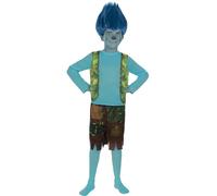 Funidelia | Déguisement Branch Trolls 3 pour garçon Dessins Animés, Trolls, Films et Cinéma - Déguisement pour enfant et accessoires pour Halloween, carnaval et fêtes. - Taille 5-6 ans - Bleu