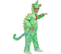 Funidelia | Déguisement caméléon pour fille et garçon Animaux - Déguisement pour enfant et accessoires pour Halloween, carnaval et fêtes - Taille 10-12 ans - Vert