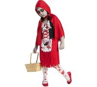 FUNIDELIA Déguisement Chaperon rouge zombie fille - Déguisement fille et accessoires Halloween, carnaval et NoelTaille: 5-6 ans