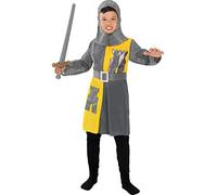 Funidelia | Déguisement Chevalier médiéval pour garçon Médiévaux, Moyen Age - Déguisement pour enfant et accessoires pour Halloween, carnaval et fêtes - Gris/Argenté