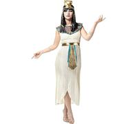 Funidelia | Déguisement Cléopâtre élégante pour femme Égypte, Pharaon, Reine d’Égypte, Pays - Déguisement pour Adultes et accessoires pour Halloween, carnaval et fêtes - Taille XXL - Blanc