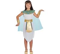 Funidelia | Déguisement Cléopâtre pour fille Égypte, Pharaon, Reine d’Égypte, Pays - Déguisement pour enfant et accessoires pour Halloween, carnaval et fêtes - Taille 7-9 ans - Blanc