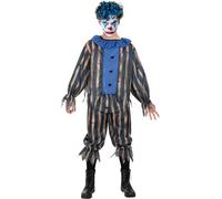 Funidelia | Déguisement clown tueur pour homme Clown, Killer Clown, Halloween, Horreur - Déguisement pour Adultes et accessoires pour Halloween, carnaval et fêtes. - Taille XL - Grenat
