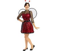 Funidelia | Déguisement Coccinelle pour Femme Taille M Animaux, Insectes, Ladybug - Couleur: Multicolore, Accessoire pour déguisement - Déguisements Amusants pour Vos soirées.