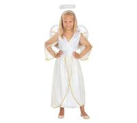 Funidelia Déguisement d’ange Deluxe pour fille, Comprend robe, auréole et ailes, Noël - Tenue pour enfants pour fêtes, Carnaval et Halloween - Taille 10-12 ans