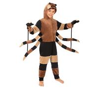 Funidelia Déguisement d’araignée pour enfant, Comprend combinaison avec pièce pour la tête et moufles, Taille 5-6 ans, Animaux - Tenue pour enfants pour fêtes, Carnaval et Halloween