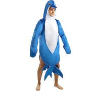 Funidelia | Déguisement Dauphin pour femme et homme Animaux - Déguisement pour Adultes et accessoires pour Halloween, carnaval et fêtes - Taille unique - Bleu
