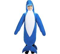 Funidelia | Déguisement dauphin pour fille et garçon Animaux - Déguisement pour enfant et accessoires pour Halloween, carnaval et fêtes - Taille 3-6 ans - Bleu
