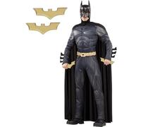 Funidelia | Déguisement de Batman avec batarangs pour homme The Dark Knight : Le Chevalier noir & Super héros - Déguisement pour Adultes et accessoires pour Halloween, carnaval et fêtes. - Taille L
