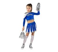 Funidelia | Déguisement de cheerleader USA avec accessoires pour fille Déguisement pour enfant et accessoires pour Halloween, carnaval et fêtes. - Taille 10-12 ans