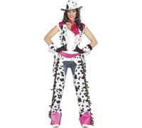 Fiestas Guirca Déguisement Cowgirl Rodeo 84885 Rose – Adulte Taille M 38-40