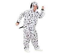 Funidelia Déguisement de dalmatien onesie pour adultes, Animaux, Chiot - Tenue pour adultes pour fêtes, Carnaval et Halloween - Taille S-M