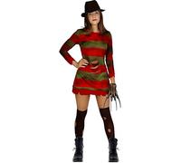 Funidelia | Déguisement de Freddy Krueger - Freddy 100% Officielle pour Femme Taille L Freddy, Films de Peur, Les Griffes de la Nuit, Horreur - Couleur: Multicolore, Accessoire pour déguisement