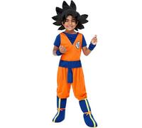 Funidelia | Déguisement de Goku avec perruque - Dragon Ball pour garçon Son Goku, Manga, Dessins Animés - Déguisement pour enfant et accessoires pour Halloween, carnaval et fêtes. - Taille 7-9 ans