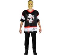 Funidelia | Déguisement de Jason Vendredi 13 hockey pour homme Friday the 13th, Films de peur, Horreur - Déguisement pour Adultes et accessoires pour Halloween, carnaval et fêtes. - Taille XXL