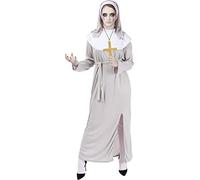 Funidelia | Déguisement de nonne zombie avec croix pour femme Religieux, Nun, Sister Act, Professions - Déguisement pour Adultes et accessoires pour Halloween, carnaval et fêtes. - Taille 3XL - Noir