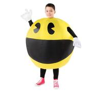 Funidelia Déguisement de Pac-Man gonflable pour fille et garçon, Licence Officielle, Taille unique Jeux vidéo, Costume pour enfant pour les fêtes, le Carnaval et Halloween