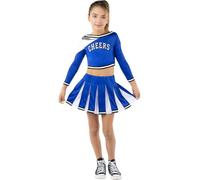 Funidelia | Déguisement de pom-pom girl USA pour fille Cheerleader & Football Américain - Déguisement pour enfant et accessoires pour Halloween, carnaval et fêtes. - Taille 10-12 ans