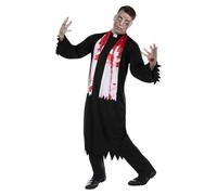 Funidelia Déguisement de prêtre zombie pour homme, Inclus tunique et étole, Mort-Vivant - Tenue pour adultes pour fêtes, Carnaval et Halloween - Taille S