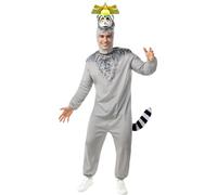 Funidelia | Déguisement de Roi Julien de Madagascar pour homme Dessins Animés, Madagascar, Films et Cinéma - Déguisement pour Adultes et accessoires pour Halloween, carnaval et fêtes. - Taille S - M