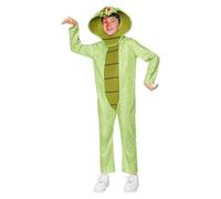 Funidelia Déguisement de Serpent pour Garçon et Fille avec combinaison et bonnet, Tenue d’Animaux Enfant, Déguisements de Carnaval, Halloween et Fêtes - Taille 10-12 ans
