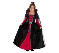 Funidelia Déguisement de Vampire Deluxe pour Fille avec robe, Tenue de Magicienne Enfant, Déguisements de Carnaval, Halloween et Fêtes - Taille 5-6 ans