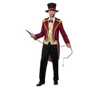 Funidelia | Déguisement Dompteur pour homme Dompteur, Cirque, Originaux et Drôle, Directeur de Cirque - Déguisement pour Adultes et accessoires pour Halloween, carnaval et fêtes - Taille 3XL - Rouge
