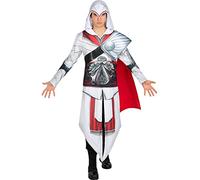 Funidelia | Déguisement Ezio Auditore Assassins Creed pour homme Assassin's Creed - Déguisement pour Adultes et accessoires pour Halloween, carnaval et fêtes - Taille M - L - Gris/Argenté