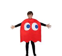 Funidelia | Déguisement Fantôme Blinky - Pac-Man 100% OFFICIELLE pour fille et garçon taille 4-10 ans Jeux vidéo, Années 80, Arcade - Couleur: Rouge, accessoire pour déguisement
