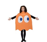 Funidelia | Déguisement Fantôme Clyde - Pac-Man 100% OFFICIELLE pour fille et garçon taille 4-10 ans Jeux vidéo, Années 80, Arcade - Couleur: Orange, accessoire pour déguisement