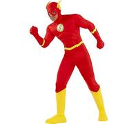 Funidelia | Déguisement Flash pour Homme Super héros, DC Comics - Déguisement pour Adultes et Accessoires pour Halloween, Carnaval et fêtes - Taille M - Rouge