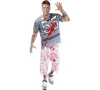 Funidelia | Déguisement footballeur américain zombie pour homme Mort-vivant, Horreur - Déguisement pour Adultes et accessoires pour Halloween, carnaval et fêtes - Taille 3XL - Bleu