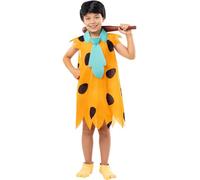 Funidelia Déguisement Fred Pierrafeu - Les Pierrafeu pour garçon, Licence Officielle, Taille 5-6 ans The Flintstones, Dessins Animés - Costume pour enfant pour les fêtes, le Carnaval et Halloween