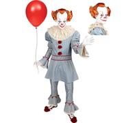 Funidelia | Déguisement Grippe-Sou avec perruque - IT Chapitre Deux pour homme Pennywise & Films de peur - Déguisement pour Adultes et accessoires pour Halloween, carnaval et fêtes. - Taille L