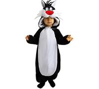 Funidelia | Déguisement Grosminet - Looney Tunes pour bébé Dessins Animés - Déguisement pour Enfant, accessoires pour Halloween, carnaval et fêtes - Taille 0-6 mois - Noir