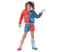 Funidelia Déguisement Harley Quinn pour fille, Licence Officielle, Taille 7-9 ans Super héros, DC Comics - Costume pour enfant pour les fêtes, le Carnaval et Halloween