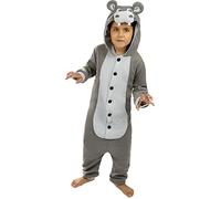 Funidelia | Déguisement Hippopotame Onesie pour Fille et garçon Taille 5-6 Ans Animaux - Couleur: Multicolore, Accessoire pour déguisement - Déguisements Amusants pour Vos soirées.