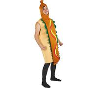 Funidelia Déguisement hot dog pour femme et homme, Taille unique Nourriture, Boissons - Costume pour Adultes pour les fêtes, le Carnaval et Halloween