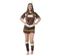 Funidelia | Déguisement Indigène pour femme Indigènes, Cowboys, Western - Déguisement pour Adultes et accessoires pour Halloween, carnaval et fêtes. - Taille S - Marron