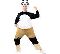 Funidelia | Déguisement Kung Fu Panda pour femme et homme Dessins Animés, Films et Cinéma - Déguisement pour Adultes et accessoires pour Halloween, carnaval et fêtes. - Taille XXL - Blanc
