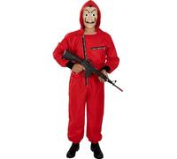 Funidelia | Déguisement La Casa de Papel avec fusil pour femme et homme Films et Cinéma & Voleur - Déguisement pour Adultes et accessoires pour Halloween, carnaval et fêtes. - Taille L - XL