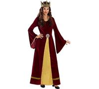 Funidelia | Déguisement Lady Guenièvre pour femme Médiévaux, Moyen Age, Princesses, Reine - Déguisement pour Adultes et accessoires pour Halloween, carnaval et fêtes - Taille L - Grenat