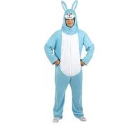 Funidelia | Déguisement lapin bleu pour femme et homme Animaux - Déguisement pour Adultes et accessoires pour Halloween, carnaval et fêtes - Taille M - L - Blanc