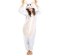 Funidelia | Déguisement Lapin Onesie pour Femme et Homme Taille M Animaux - Couleur: Multicolore, Accessoire pour déguisement - Déguisements Amusants pour Vos soirées.