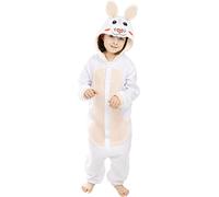 Funidelia | Déguisement Lapin Onesie pour Fille et garçon Taille 7-9 Ans Animaux - Couleur: Multicolore, Accessoire pour déguisement - Déguisements Amusants pour Vos soirées.