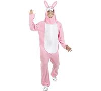 Funidelia | Déguisement lapin rose pour femme et homme Animaux - Déguisement pour Adultes et accessoires pour Halloween, carnaval et fêtes - Taille S - M - Blanc