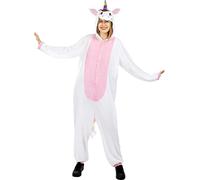Funidelia | Déguisement licorne rose onesie pour femme et homme Originaux & Amusants - Déguisement pour Adultes et accessoires pour Halloween, carnaval et fêtes - Taille S-M - Rose